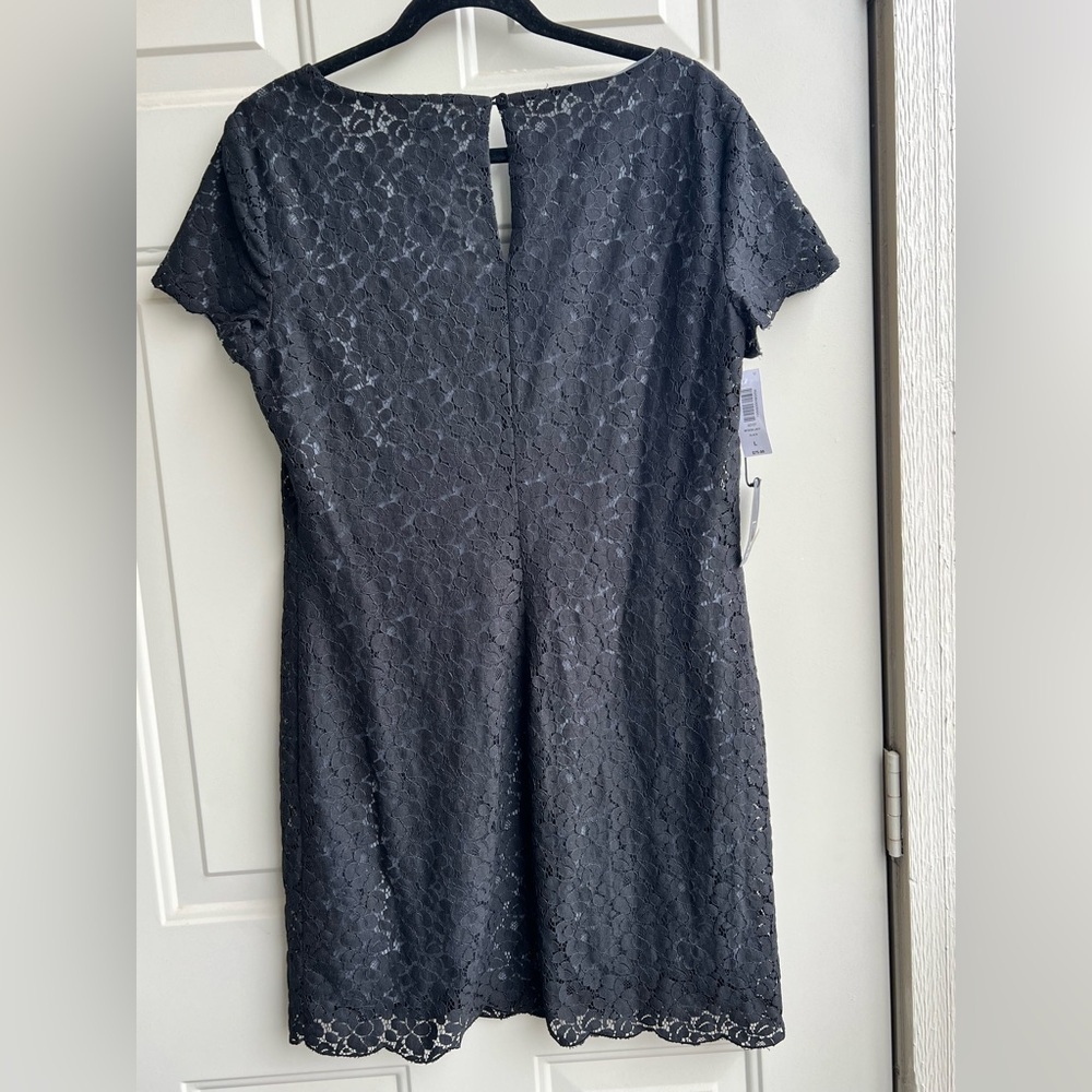 NEW Aritzia Talula Womens Black Lace Dress Mini Holiday Party Cocktail Size L - Picture 9 of 11